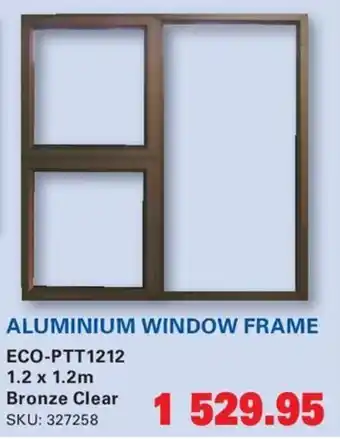 ALUMINIUM WINDOW FRAME ECO-PTT1212