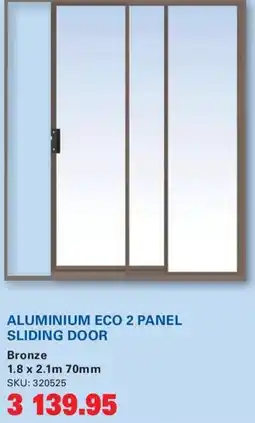Cashbuild ALUMINIUM ECO 2 PANEL SLIDING DOOR offer