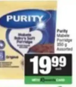 Spar Savemor Purity Mabele Porridge Assorted offer