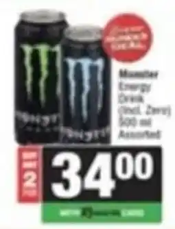 Spar Savemor Monster Energy Drink (incl. Zero) Assorted offer