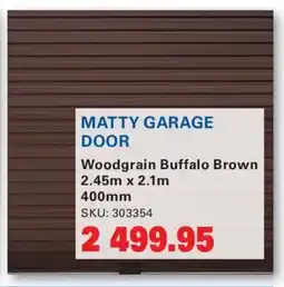 Cashbuild Matty Garage Door offer
