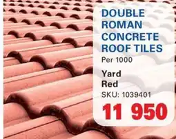 Cashbuild DOUBLE ROMAN CONCRETE ROOF TILES offer