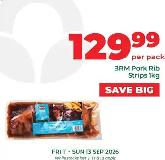 Food Lover's Market BRM Pork Rib Strips offer