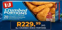 Take 'n Pay I&J Crumbed Mince Portions offer
