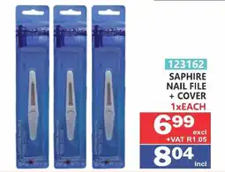 Arrow Cash And Carry Saphire nail file + cover offer