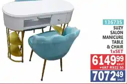 Arrow Cash And Carry Suzy salon manicure table & chair offer