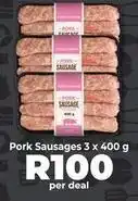 Food Lover's Market Pork sausages offer