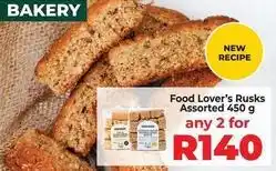 Food Lover's Market Food lover's rusks offer