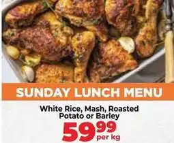 Food Lover's Market Sunday lunch menu offer