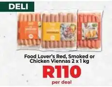 Food Lover's Market Food lover's red, smoked or chicken viennas offer