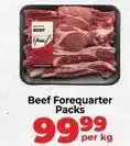 Food Lover's Market Beef forequarter packs offer