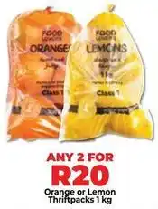 Food Lover's Market Lovers+ - orange or lemon thriftpacks offer