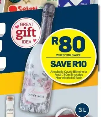 Pick n Pay Annabelle Cuvee Blanche or Rose 750ml offer