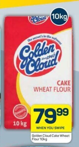 Pick n Pay Golden Cloud Cake Wheat Flour 10kg offer