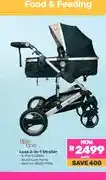 Game Little One Luxe 2-in-1 Stroller 5-Point Safety Aluminium Frame offer