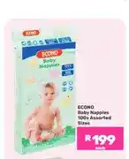 Game ECONO Baby Nappies 100s Assorted Sizes offer