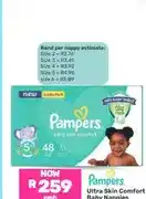 Game Pampers Ultra Skin Comfort Baby Nappies Jumbo Pack Assorted Sizes offer
