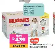 Game Huggies Gold Skin Soft Pants Mega Box Assorted Sizes offer
