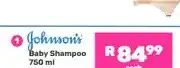 Game Johnson's Baby Shampoo 750 ml offer