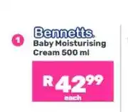 Game Bennetts Baby Moisturising Cream 500 ml offer