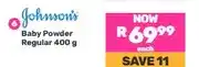 Game Johnson's Baby Powder Regular 400 g offer