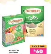 Game Futurelife Tots Cereal 250 g Assorted - Any 2 for offer