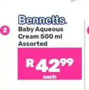 Game Bennetts Baby Aqueous Cream 500 ml Assorted offer