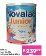 Game Novalac Junior Vanilla Nutritional Drink 800 g offer