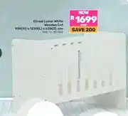 Game Etvaal Lunar White Wooden Cot 900(H) x 1230(L) x 620(D) mm offer