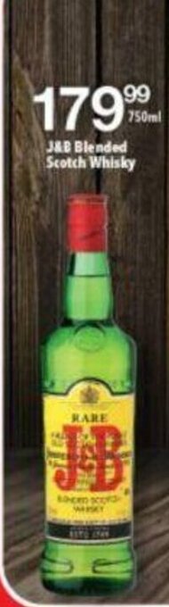 Shoprite J&B Blended Scotch Whisky 750ml offer