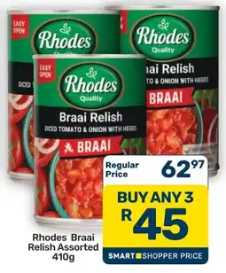Pick n Pay Hypermarket Rhodes Braai Relish Assorted offer