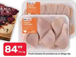 Pick n Pay Hypermarket Fresh Chicken Drumsticks 6s or Wings 12s offer