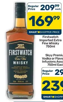 Pick n Pay Hypermarket Firstwatch Imported Extra Fine Whisky offer