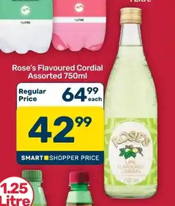 Pick n Pay Hypermarket Rose's Flavoured Cordial Assorted offer