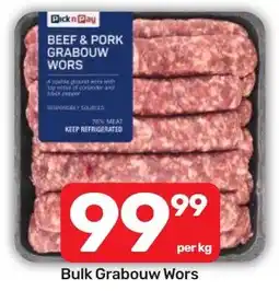 Pick n Pay Hypermarket Beef & Pork Grabouw Wors offer