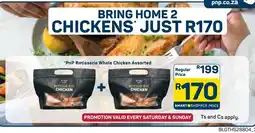 Pick n Pay Hypermarket PnP Rotisserie Whole Chicken Assorted offer