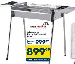 Pick n Pay Hypermarket Megamaster Adventurer Portable Charcoal Braai offer