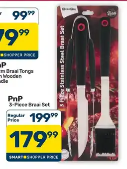 Pick n Pay Hypermarket 3-Piece Stainless Steel Braai Set offer