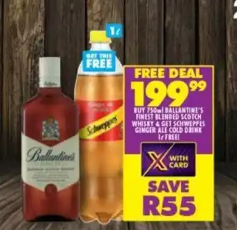 Shoprite Ballentine's Finest Blended Scotch Whisky 750ml offer