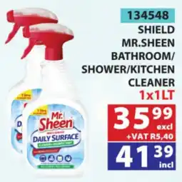 Arrow Cash And Carry Mr.sheen shield bathroom/ shower/ kitchen cleaner offer
