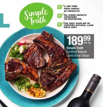 Simple Truth Certified Natural Lamb Braai Chops
