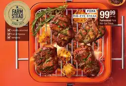 Checkers Farmstead Pork Rib-Eye Steak offer