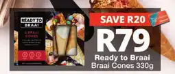 Checkers Ready to Braai Braai Cones offer
