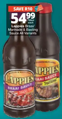 Checkers Lappies Braai Sauce offer