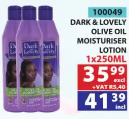 Arrow Cash And Carry Dark & Lovely Olive Oil Moisturiser Lotion offer