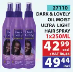 Arrow Cash And Carry Dark & Lovely Oil Moist Ultra Light Hair Spray offer