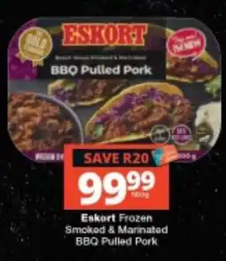 Checkers Eskort Frozen Smoked & Marinated BBQ Pulled Pork offer
