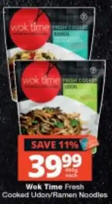Checkers Wok Time Fresh Cooked Udon/Ramen Noodles offer