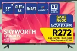 Furnmart SKYWORTH 32" QLED TV offer