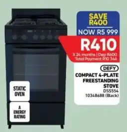 Furnmart DEFY COMPACT 4-PLATE FREESTANDING STOVE offer